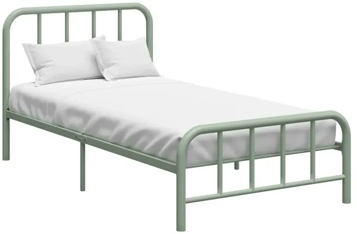 Marva Twin Metal Bed Frame with Headboard