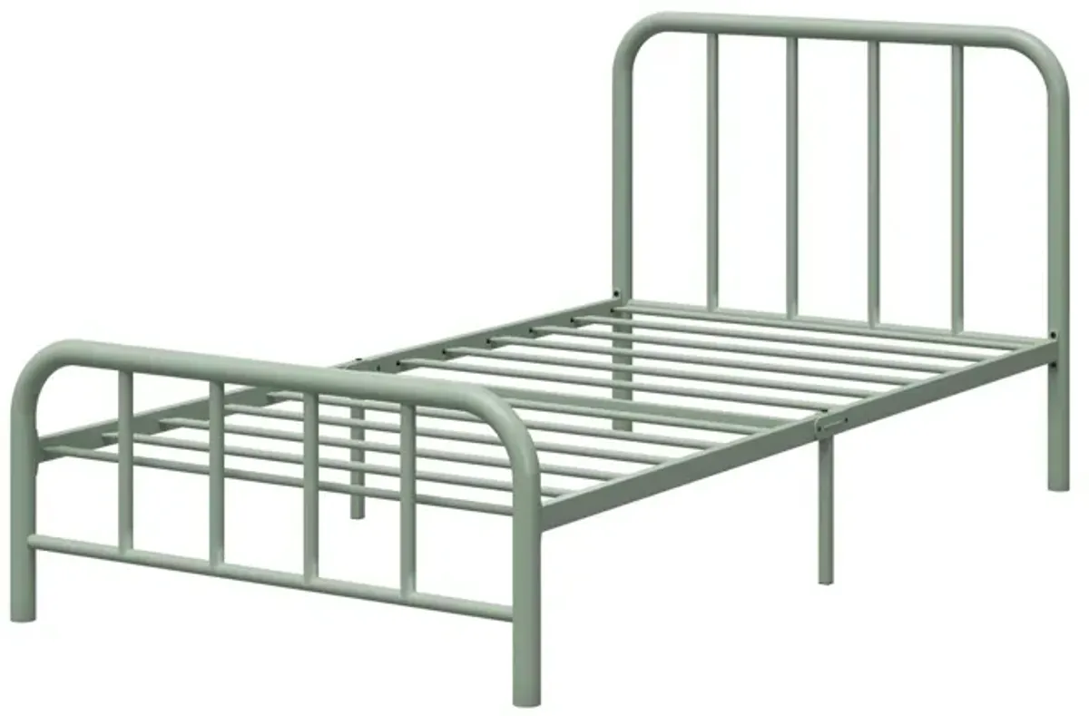 Marva Twin Metal Bed Frame with Headboard