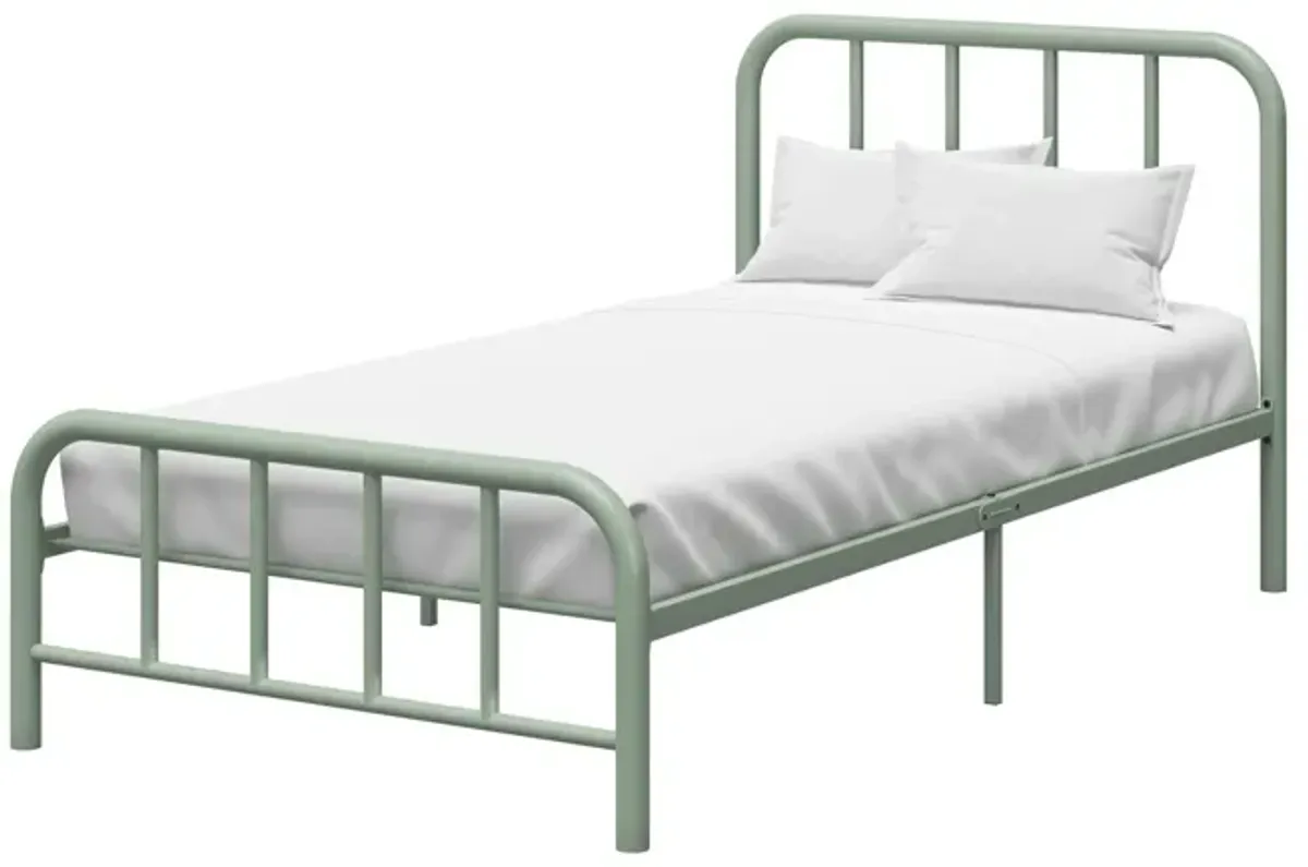 Marva Twin Metal Bed Frame with Headboard