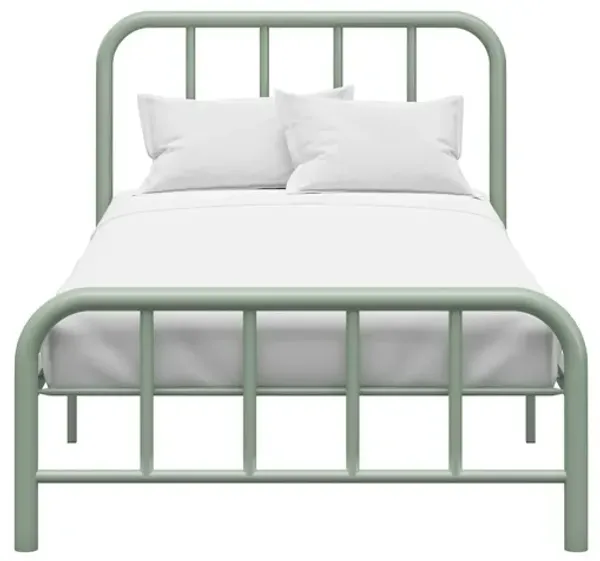 Marva Twin Metal Bed Frame with Headboard