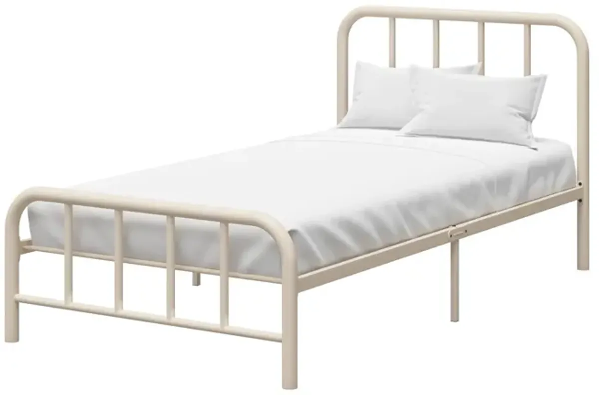 Marva Twin Metal Bed Frame with Headboard