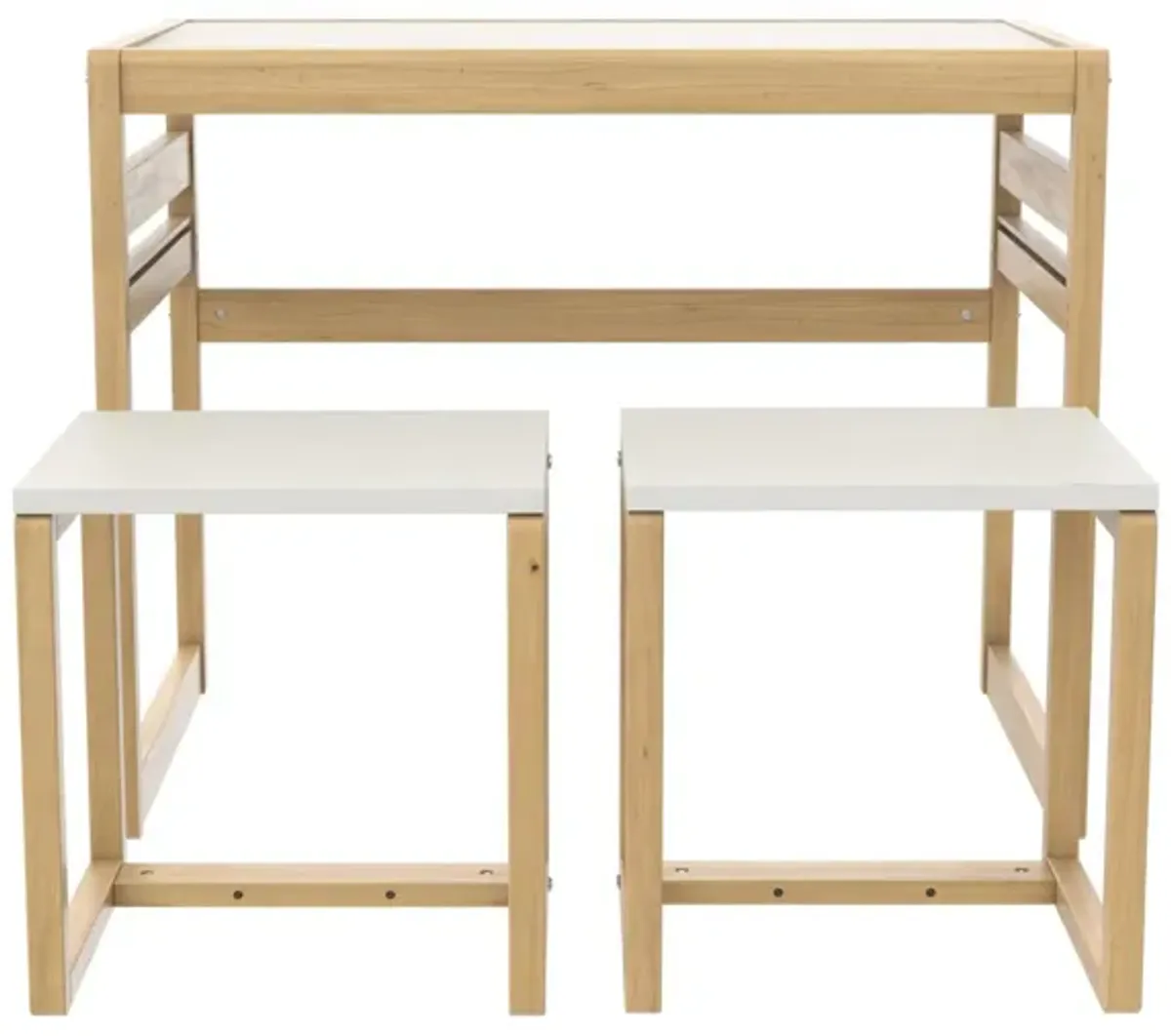 Signy Kids Table and 2 Chairs Set with Adjustable Heights