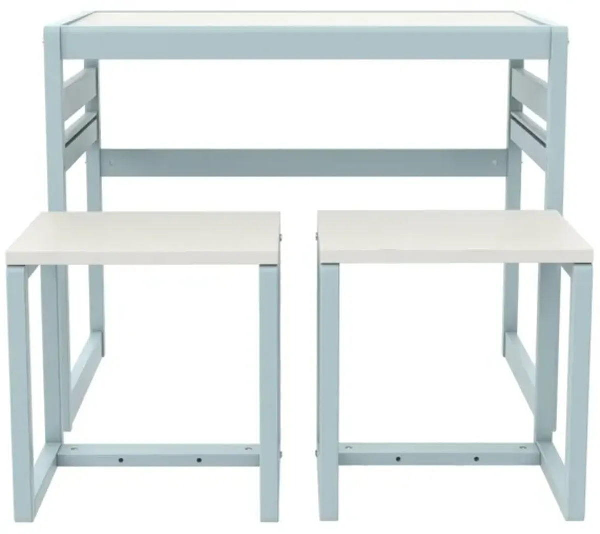 Signy Kids Table and 2 Chairs Set with Adjustable Heights