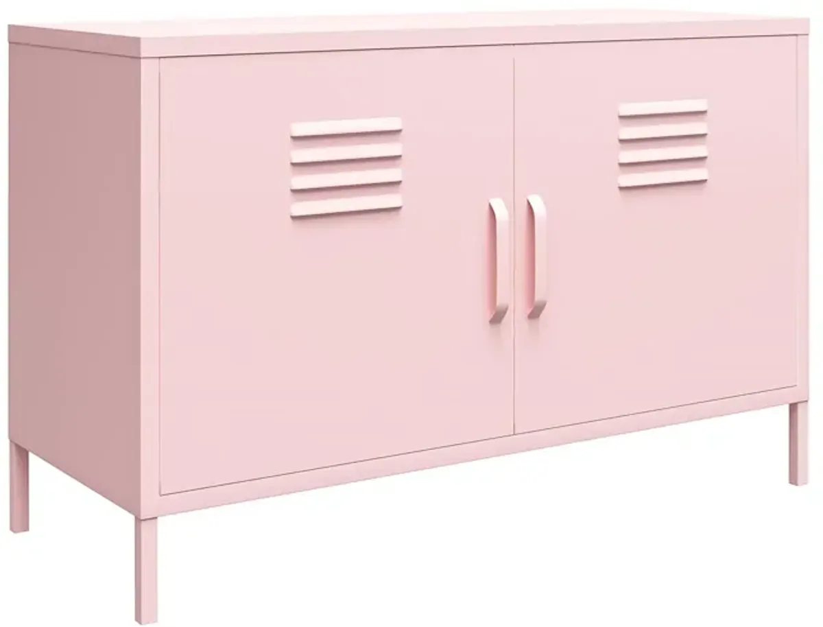 Cache 2 Door Metal Locker Accent Cabinet