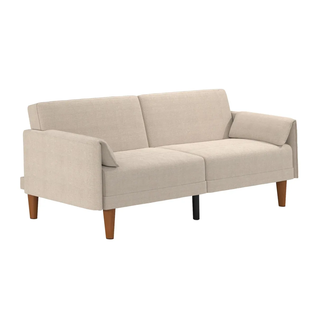 Markham 80.5 inch Futon Sofa Bed with 2 Attached Cushions