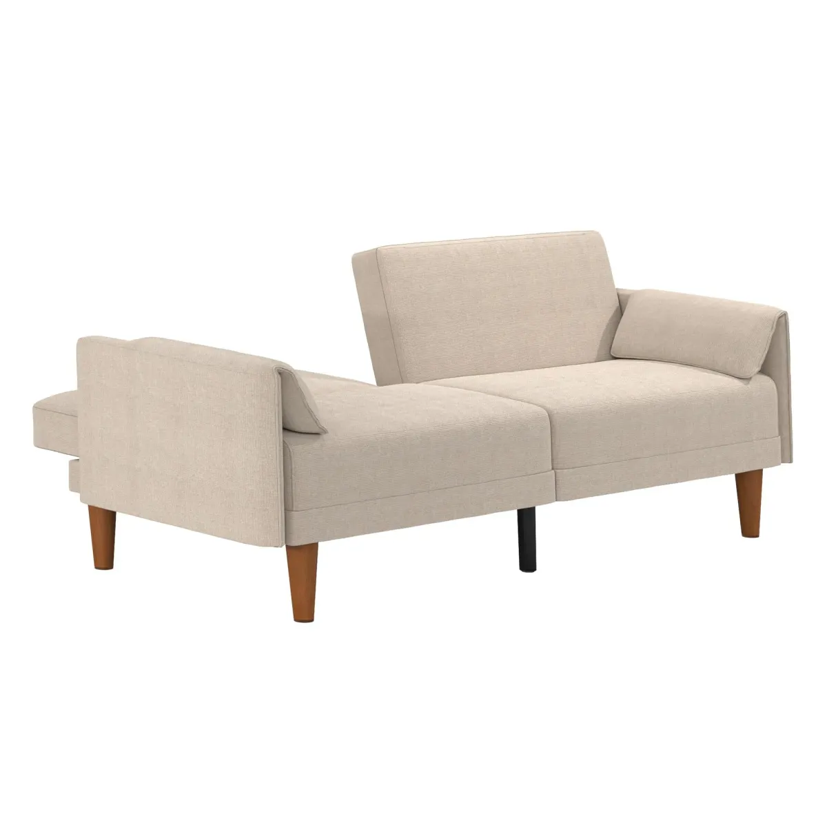 Markham 80.5 inch Futon Sofa Bed with 2 Attached Cushions