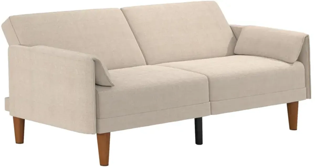 Markham 80.5 inch Futon Sofa Bed with 2 Attached Cushions