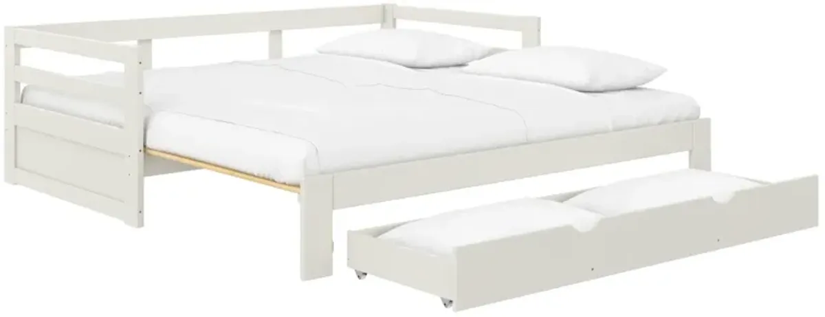 Rhodes Twin to King Wood Daybed with Storage Drawer