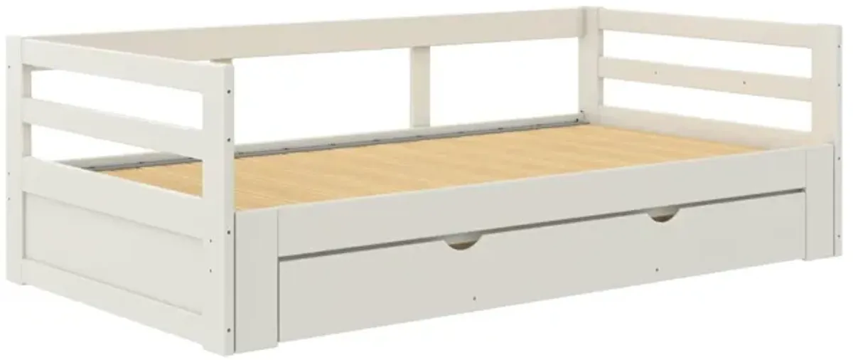 Rhodes Twin to King Wood Daybed with Storage Drawer