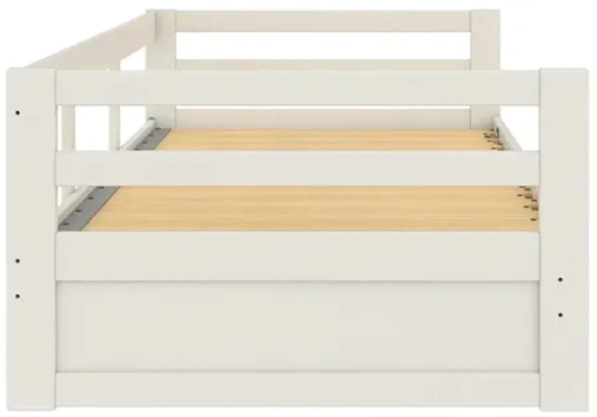 Rhodes Twin to King Wood Daybed with Storage Drawer