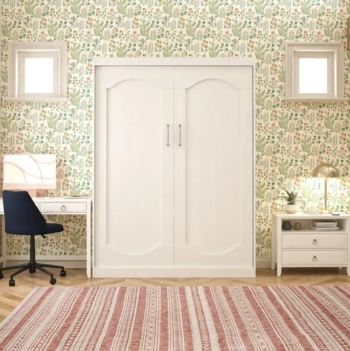 Her Majesty Murphy Bed with Gallery Shelf