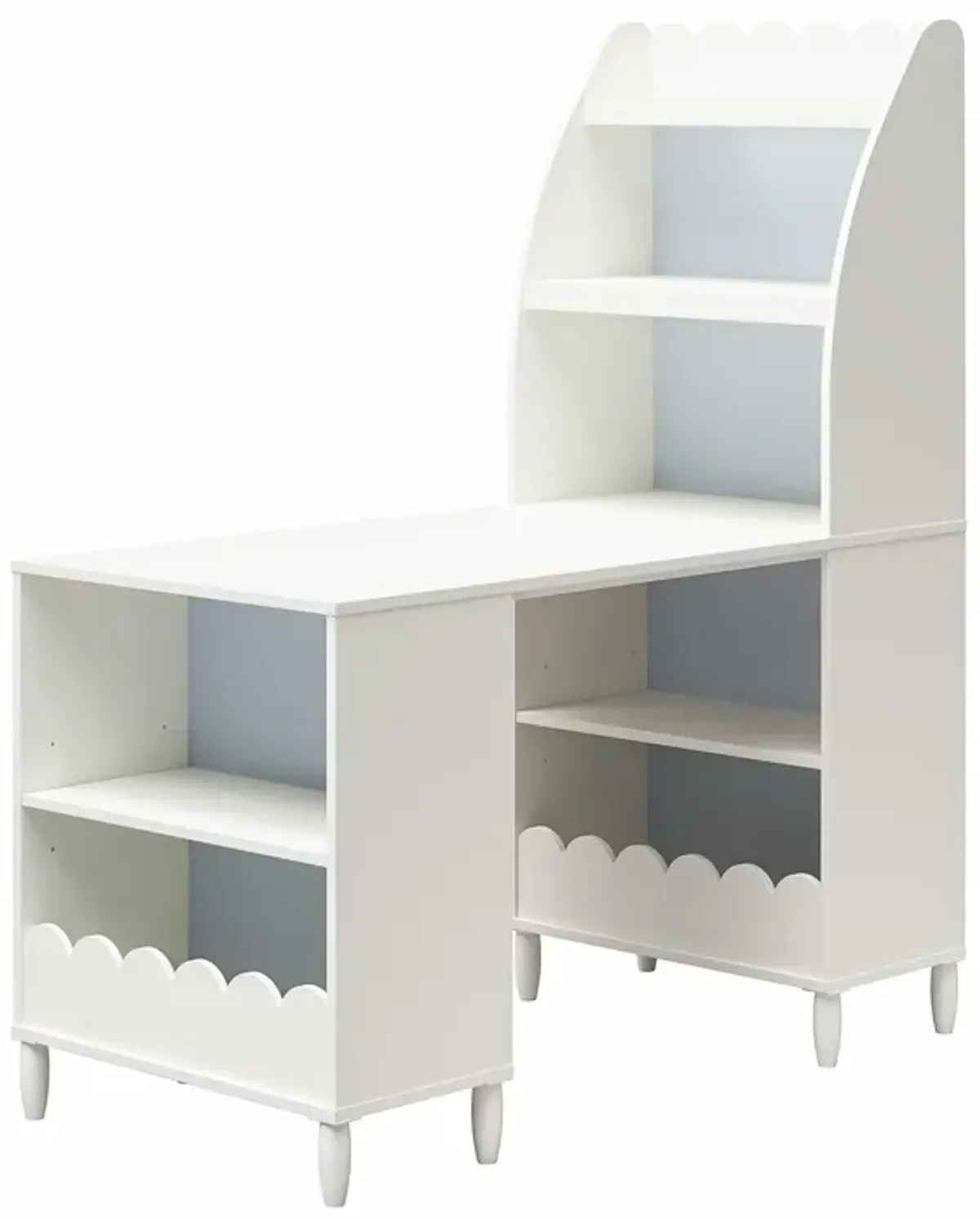 Cloud Kids' Desk with Shelves