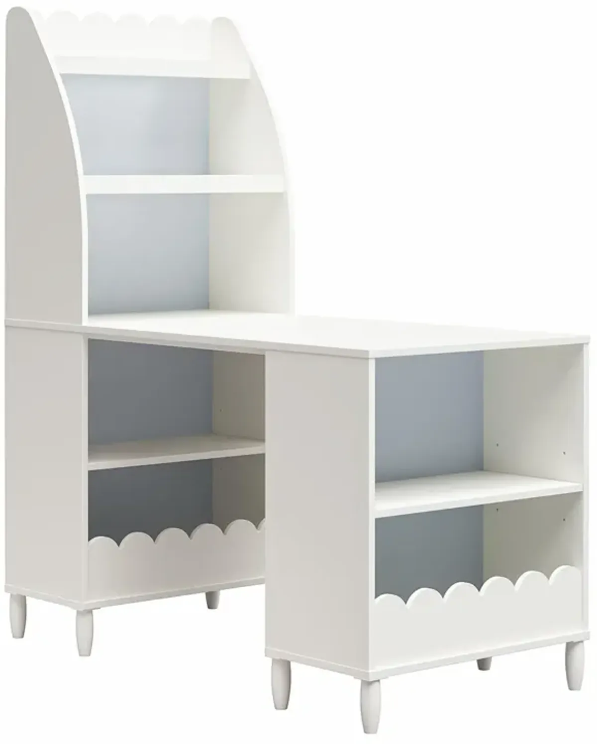 Cloud Kids' Desk with Shelves