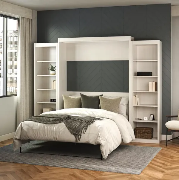 Paramount Murphy Bed with 2 Open Storage Side Cabinets