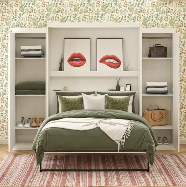 Her Majesty Murphy Bed Combo with 2 Storage Wardrobes