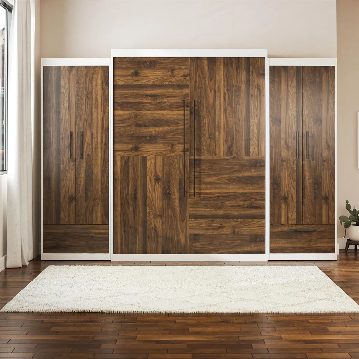 Pinnacle Murphy Bed Bundle with 2 Wardrobe Side Cabinets