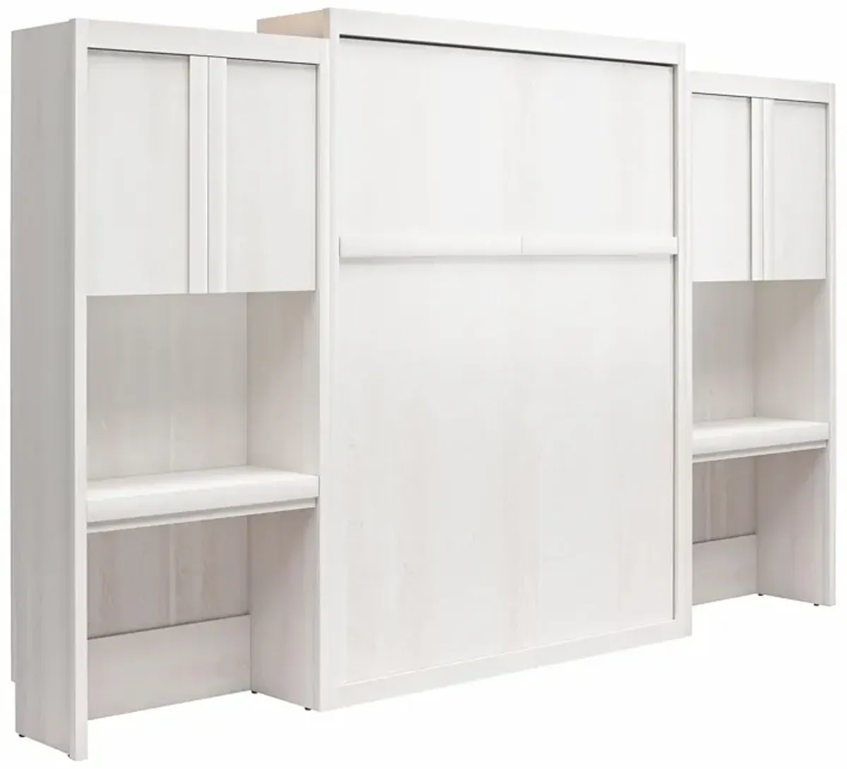 Paramount Murphy Bed Bundle with 2 Vanity/Desk Side Cabinets with Drawers