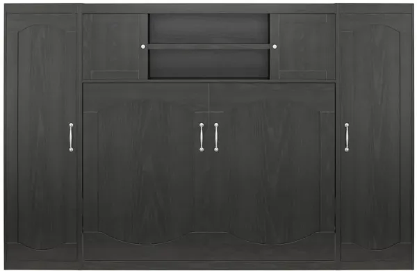 Her Majesty Daybed Murphy Bed Bundle with Two Wardrobe Storage Cabinet