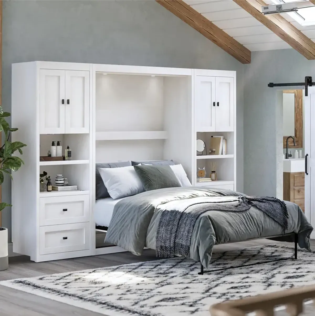 Farmington Murphy Bed Bundle with 2 Side Cabinets
