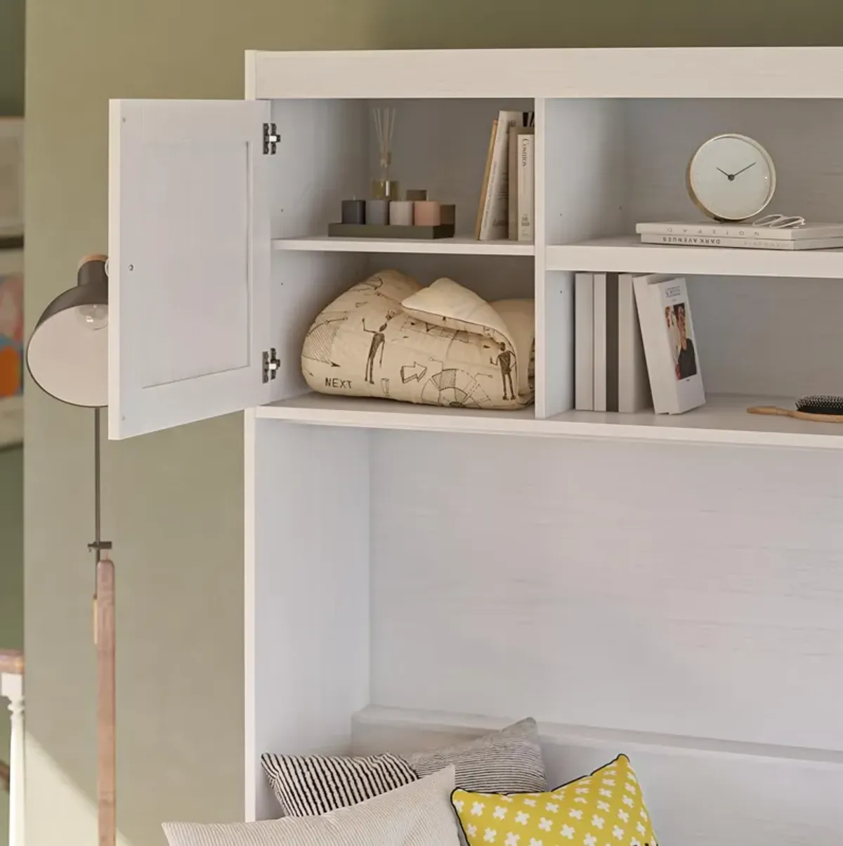 Her Majesty Daybed Murphy Bed with Overhead Storage Cabinet