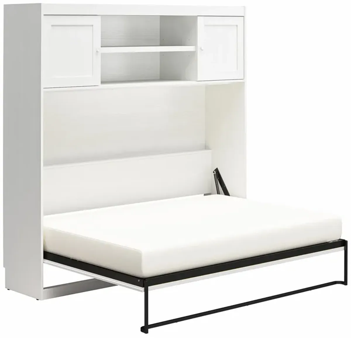 Her Majesty Daybed Murphy Bed with Overhead Storage Cabinet