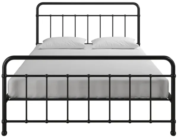 Ainsley Full Metal Platform Bed Frame with Headboard and Footboard