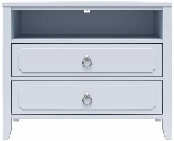 Her Majesty 2 Drawer Nightstand with 1 Open Cubby and 2 Drawers