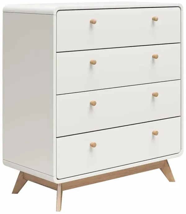 Leva Scandinavian Style 4 Drawer Dresser