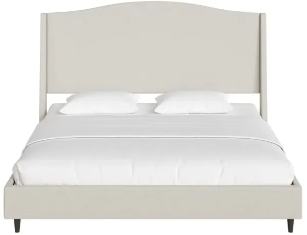 Oakley Wingback Platform Bed Frame with Tall Headboard