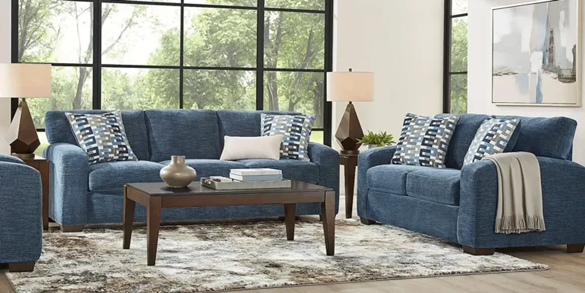 Lynwood Blue 5 Pc Living Room