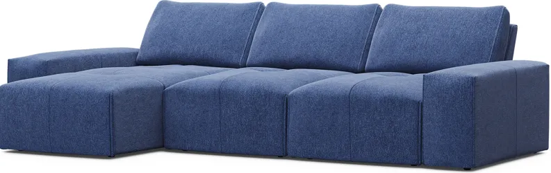 Laney Blue 3 Pc Sectional