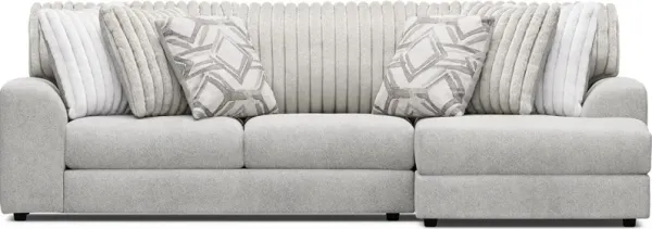Moreau Street Gray 2 Pc Sectional