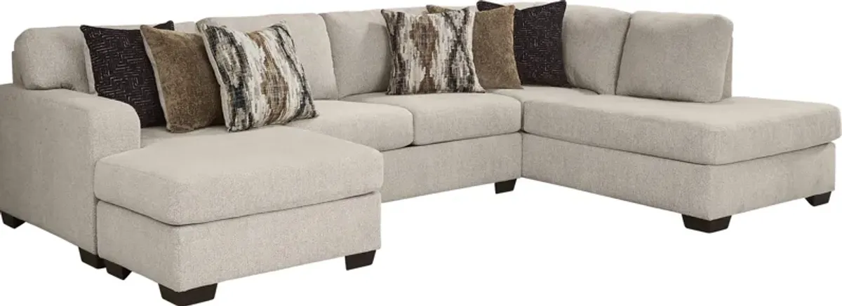 Wildwood Grove Beige 2 Pc Sectional