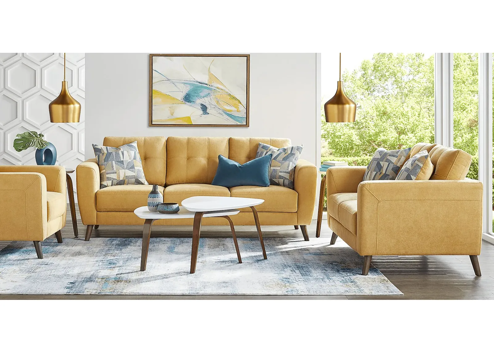 Claremont Heights Sunflower 3 Pc Living Room