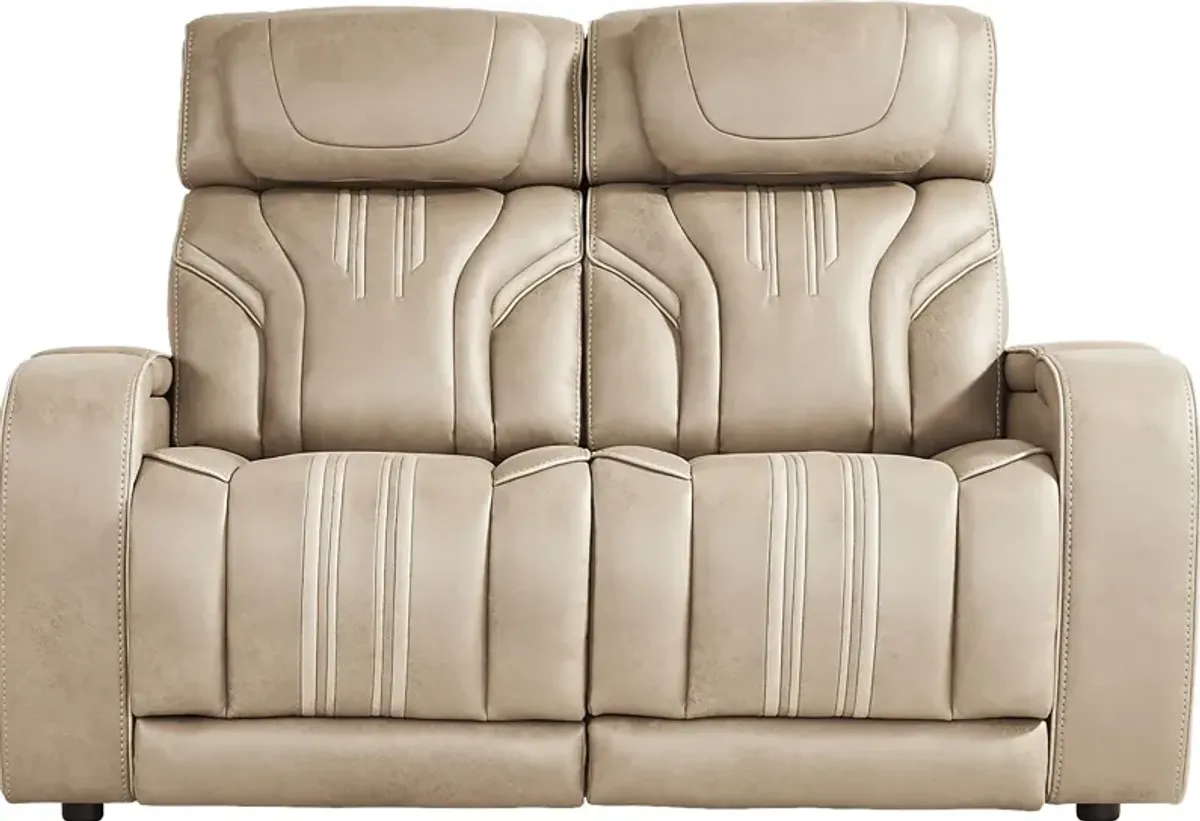 Southlake Sand 5 Pc Living Room with Triple Power Reclining Sofa