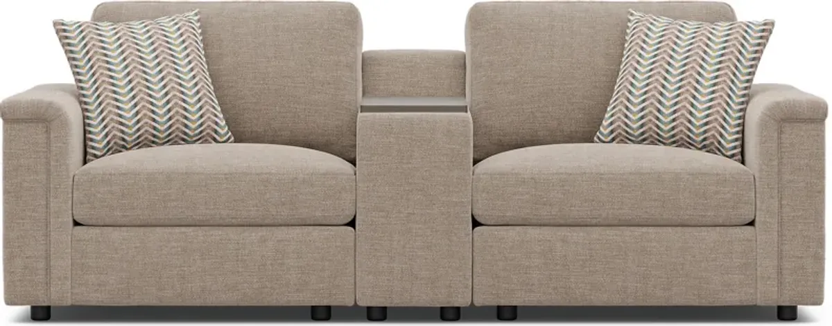 Tempo Modular Beige 3 Pc Sectional