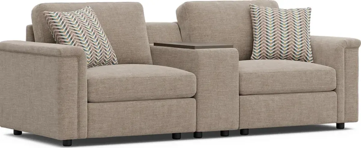 Tempo Modular Beige 3 Pc Sectional
