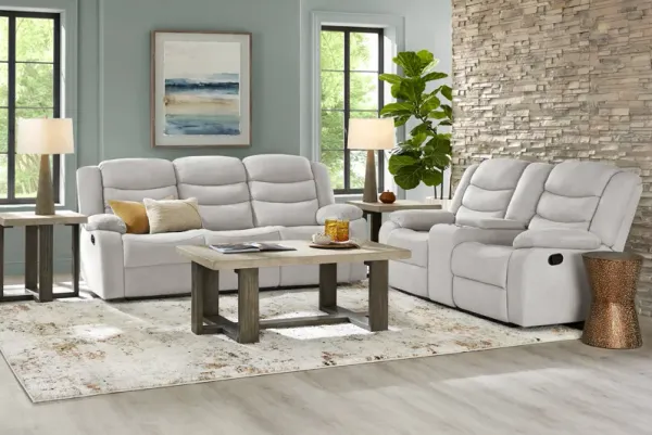 Swansea Gray 2 Pc Reclining Living Room