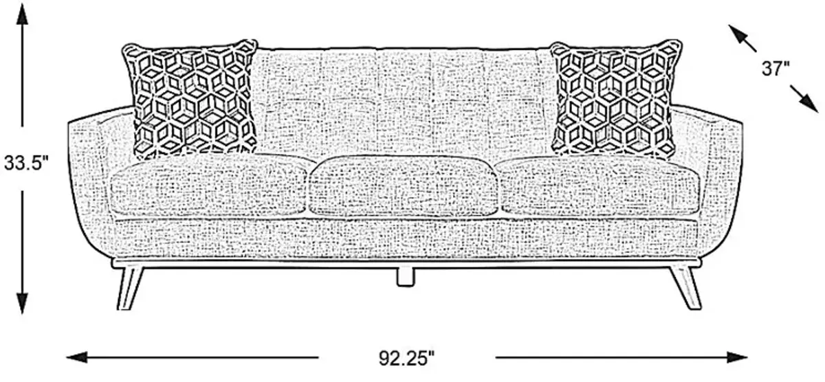 East Side Avocado Sofa