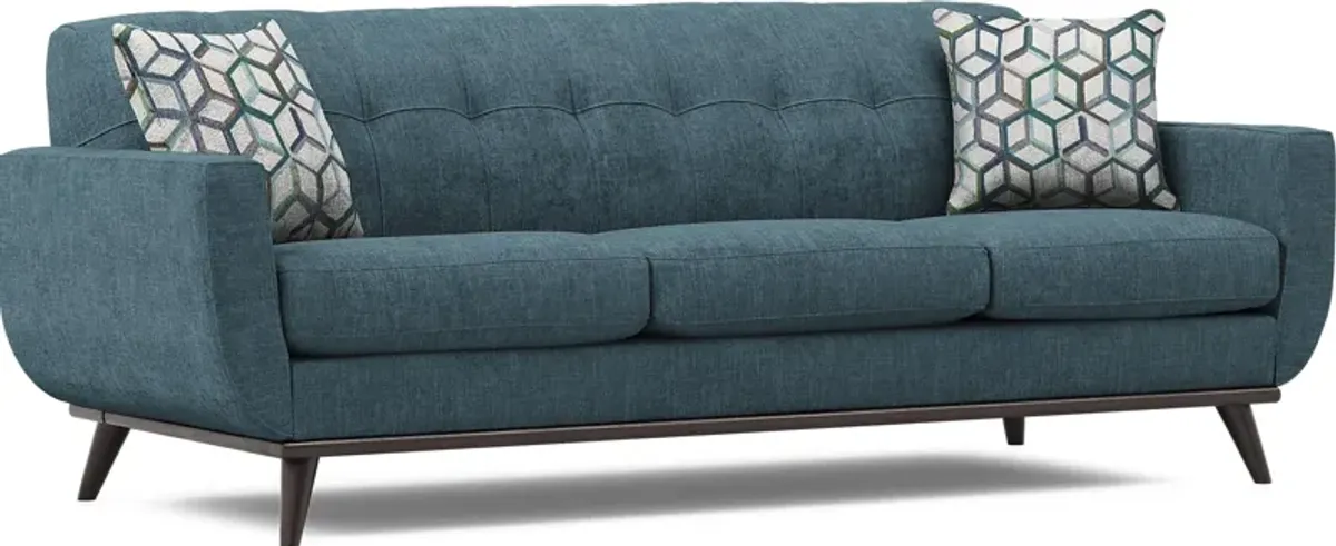 East Side Teal Sofa