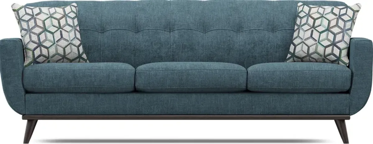 East Side Teal Sofa