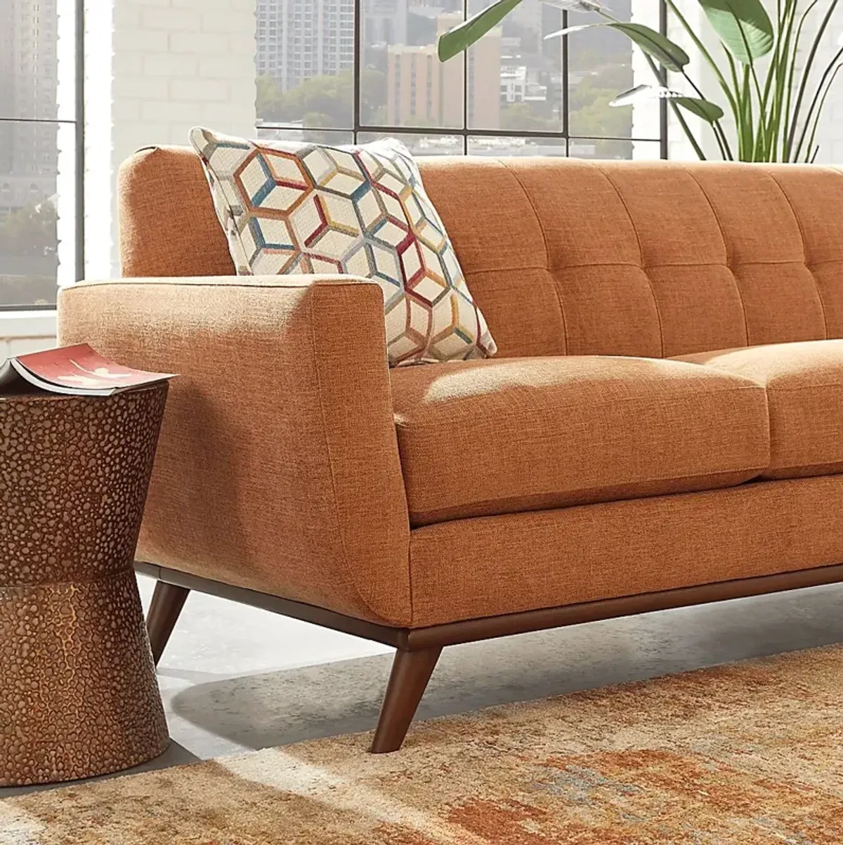 East Side Russet Sofa