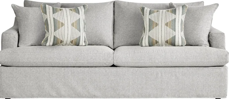 Soho Loft Gray Slipcover Sofa