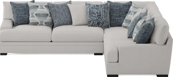 Bedford Park Ivory 3 Pc Sectional