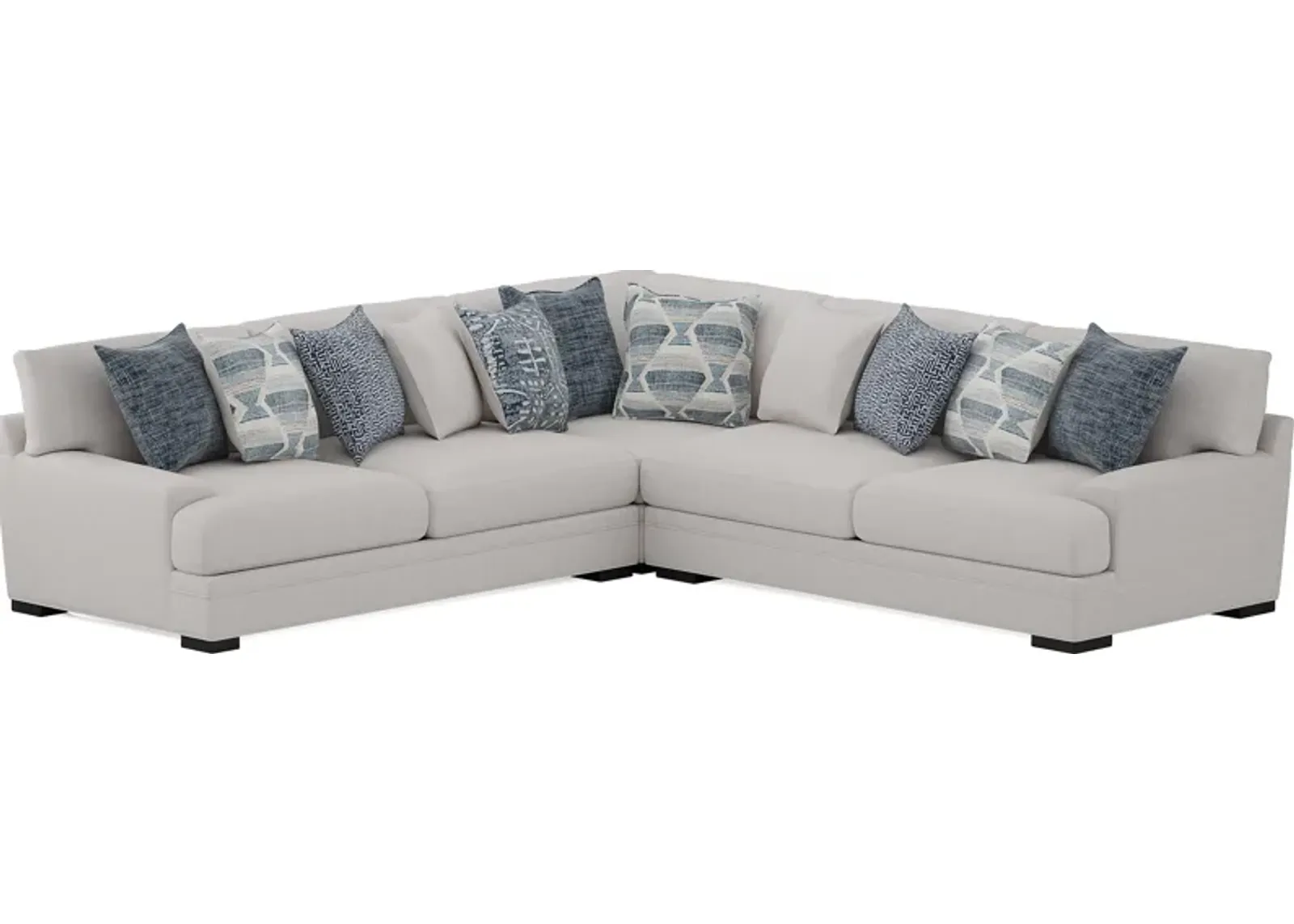 Bedford Park Ivory 3 Pc Sectional