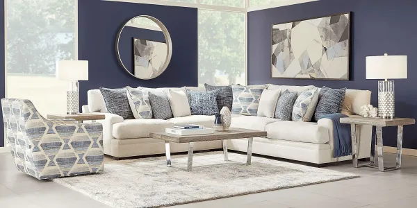 Bedford Park Ivory 3 Pc Sectional