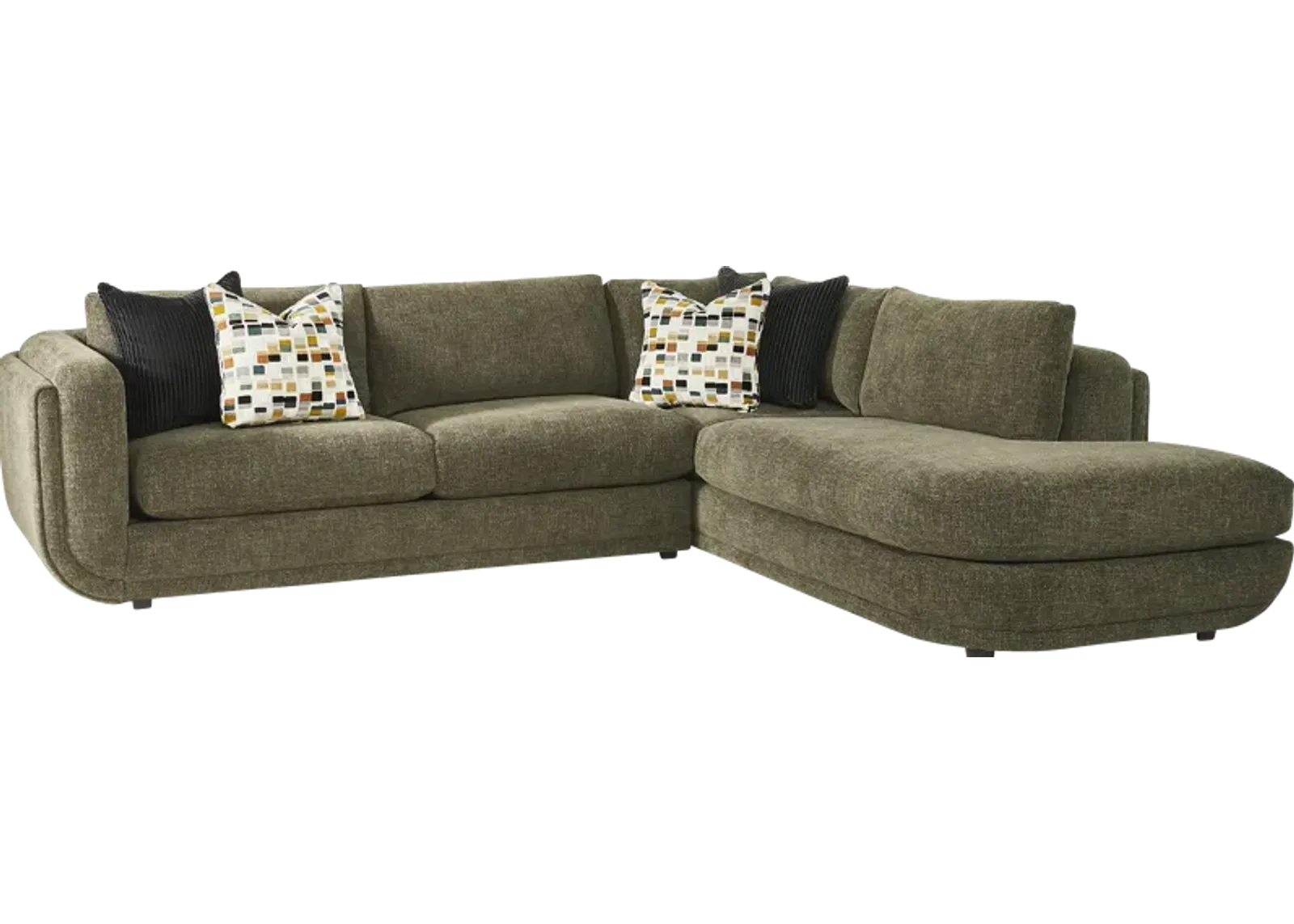 Laguna Hills Olive 2 Pc Sectional