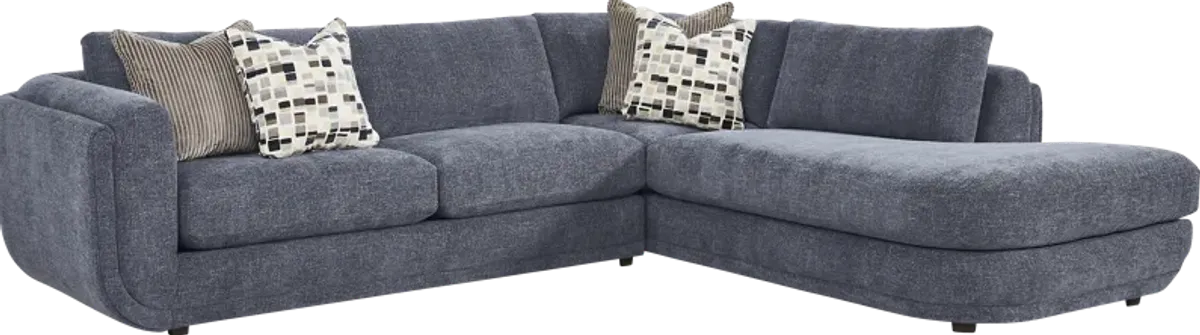 Laguna Hills Indigo 2 Pc Sectional