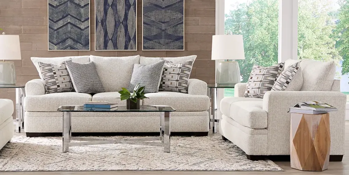 Cooper White Sofa