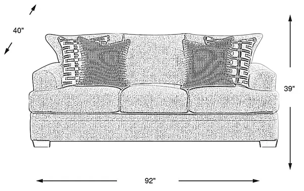 Cooper White Sofa